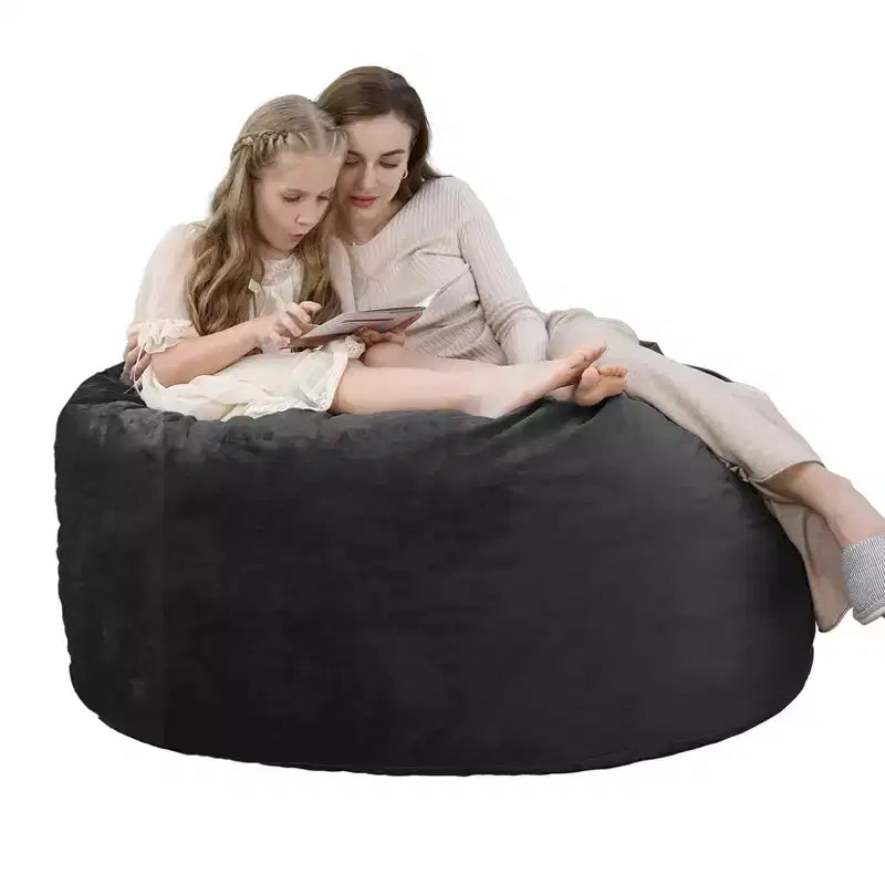 Fauteuil poire en mousse à mémoire de forme de 120 cm avec housse en velours lavable pour adultes, idéal pour le salon