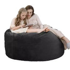 Fauteuil poire en mousse à mémoire de forme de 120 cm avec housse en velours lavable pour adultes, idéal pour le salon