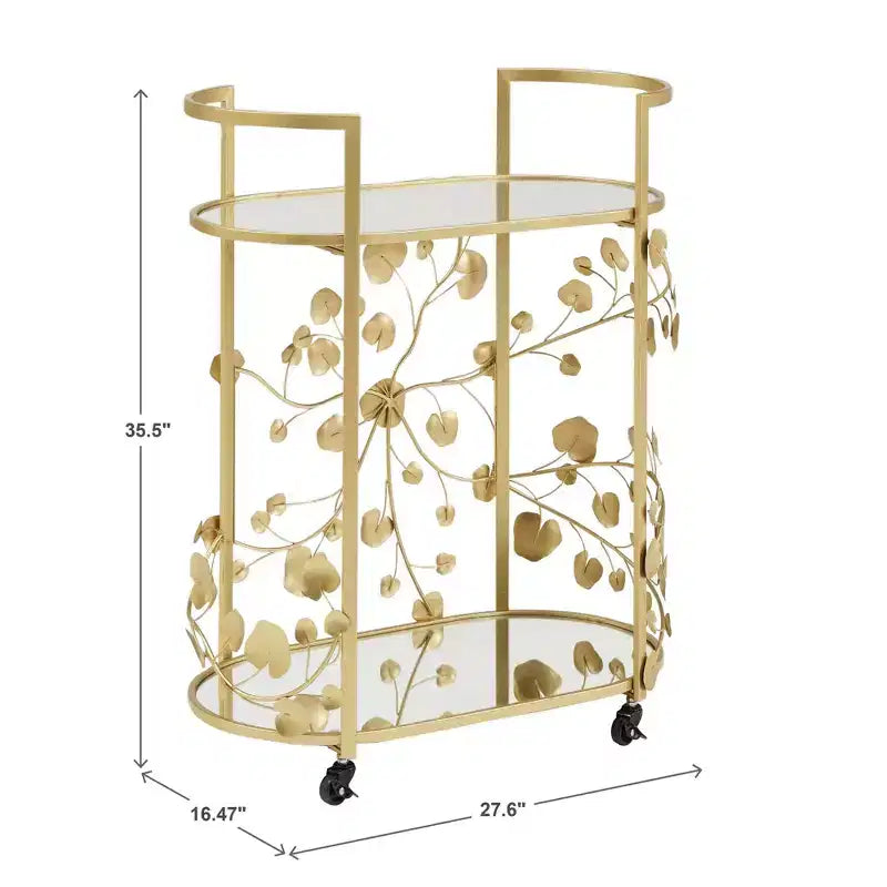 Dessert de bar Lindenwood avec miroir – Or/Miroir – iNSPIRE Q