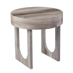 HomeRoots 20 Table d'appoint ronde en bois manufacturé marron