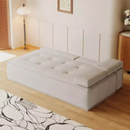 Canapé-lit multifonctionnel en tissu Luck Live 79, convertible avec coussin en mousse de soutien pour appartement et studio