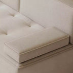 Canapé-lit multifonctionnel en tissu Luck Live 79, convertible avec coussin en mousse de soutien pour appartement et studio