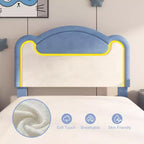 Cadre de lit double rembourré avec tête de lit en tissu, lit plateforme Princesse pour filles avec lattes en bois, aucun sommier tapissier requis