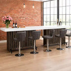 Table de bar à domicile 63, table de pub à 2 niveaux avec repose-pieds, meuble de bar à café moderne pour cuisine, bistrot, salle à manger et salon