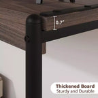 Console de table de ferme à 2 niveaux avec étagères à lattes en bois, table de canapé d'entrée à cadre en métal rustique pour salon, couloir, foyer