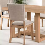 Ensemble de salle à manger transitionnel 5 pièces GDFStudio Carter en bois avec chaises rembourrées