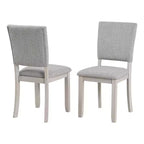Ensemble de salle à manger transitionnel 5 pièces GDFStudio Carter en bois avec chaises rembourrées