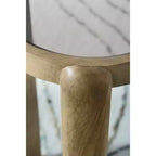 Table d'appoint Jossor Signature Design by Ashley, bois de manguier avec plateaux en verre, brun clair
