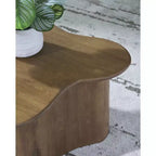 Signature Design by Ashley Ensemble de tables basses Abeford, bois massif, marron