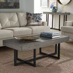 Table basse 2 tiroirs Eldersley - Grise - iNSPIRE Q