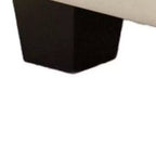 Ottoman de rangement touffeté en velours noir de 32 po