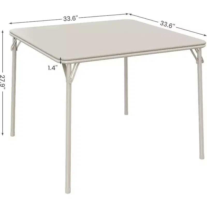 Ensemble table et chaises pliantes, table carrée pliante 3 pièces avec chaises, table carrée moderne pour salle à manger, table de jeux pour la maison, les fêtes, les pique-niques