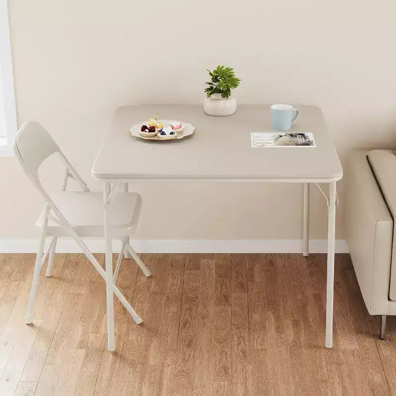 Ensemble table et chaises pliantes, table carrée pliante 3 pièces avec chaises, table carrée moderne pour salle à manger, table de jeux pour la maison, les fêtes, les pique-niques