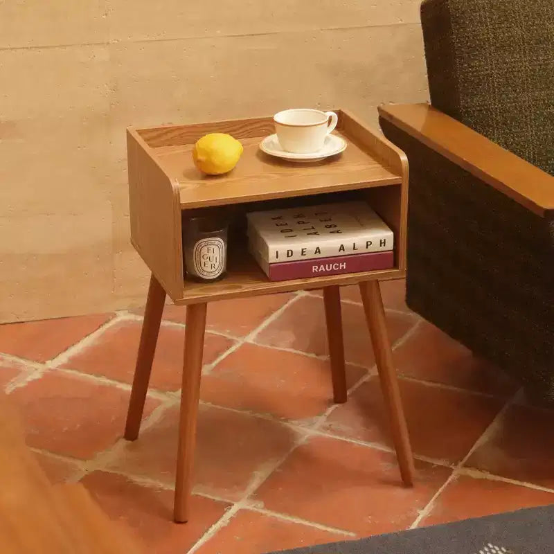Table de chevet Narwey, Table d'appoint moderne du milieu du siècle pour chambre à coucher