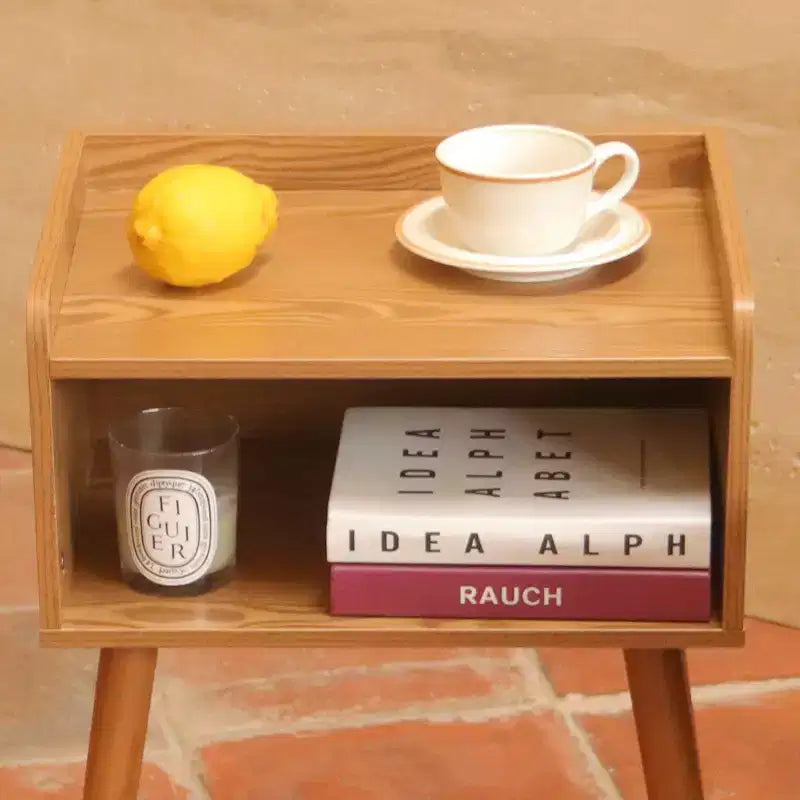 Table de chevet Narwey, Table d'appoint moderne du milieu du siècle pour chambre à coucher