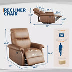 Fauteuil inclinable, pivotant et à bascule, planeur à bascule à siège profond, pour salon, chambre à coucher
