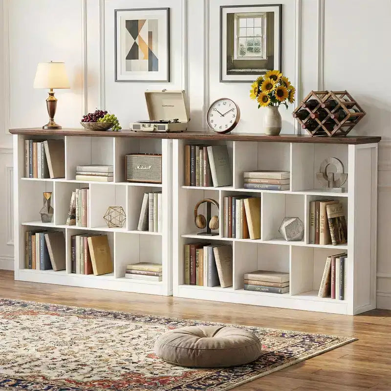 Besiost Étagère de Rangement 10 Cubes, Bibliothèque sur Pied