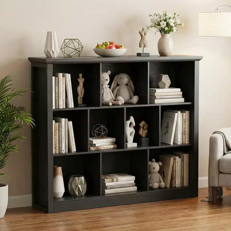 Besiost Étagère de Rangement 10 Cubes, Bibliothèque sur Pied
