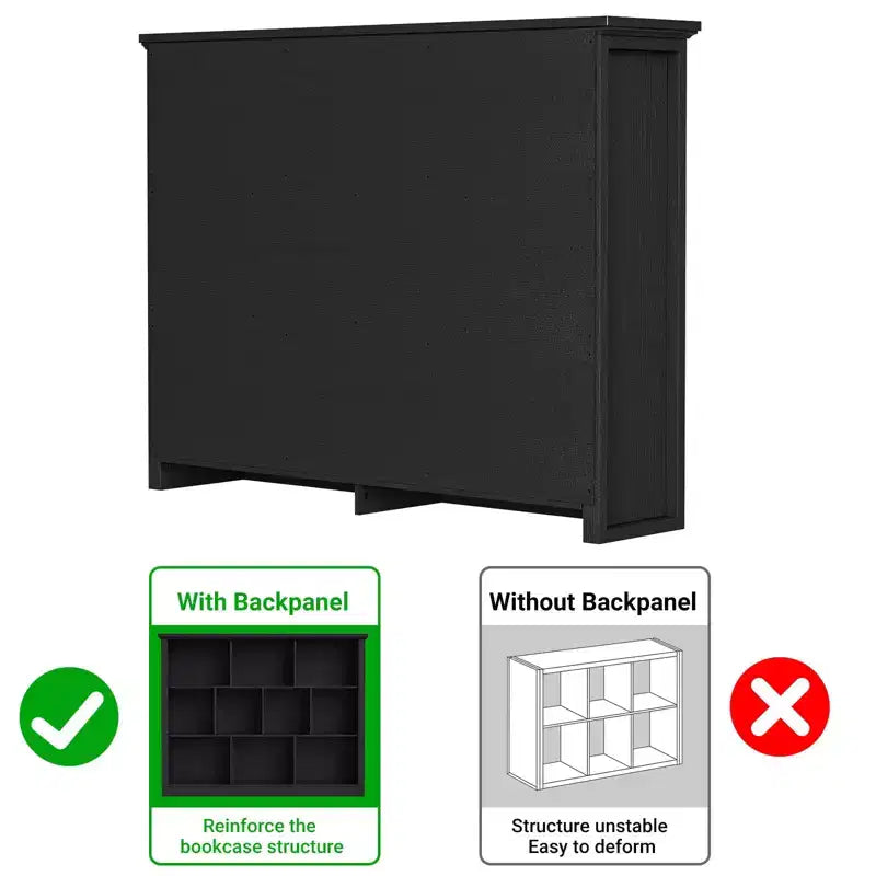 Besiost Étagère de Rangement 10 Cubes, Bibliothèque sur Pied
