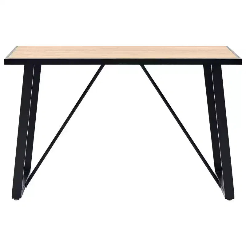 Table à manger en chêne avec pieds en métal - Différentes tailles