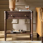 Table de chevet à 1 tiroir Godefroy 26 po de hauteur | HULALA HOME-BLACK