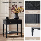 Table de chevet à 1 tiroir Godefroy 26 po de hauteur | HULALA HOME-BLACK