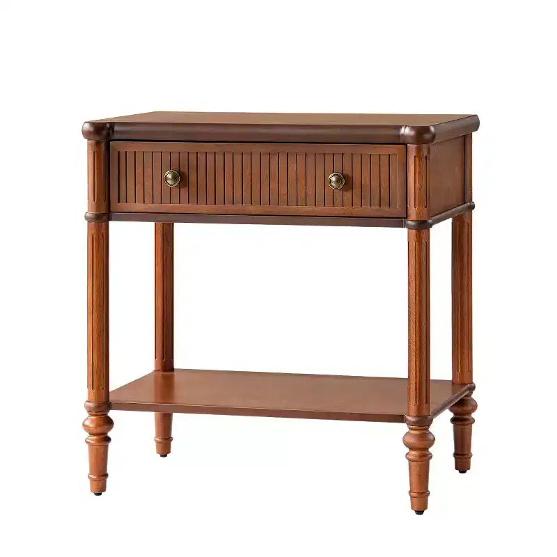 Table de chevet à 1 tiroir Godefroy 26 po de hauteur | HULALA HOME-BLACK