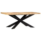 vidaXL Table de salle à manger - Bois de récupération massif