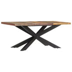 vidaXL Table de salle à manger - Bois de récupération massif