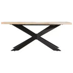 vidaXL Table de salle à manger - Bois de récupération massif