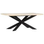 vidaXL Table de salle à manger - Bois de récupération massif