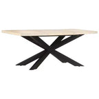 vidaXL Table de salle à manger - Bois de récupération massif