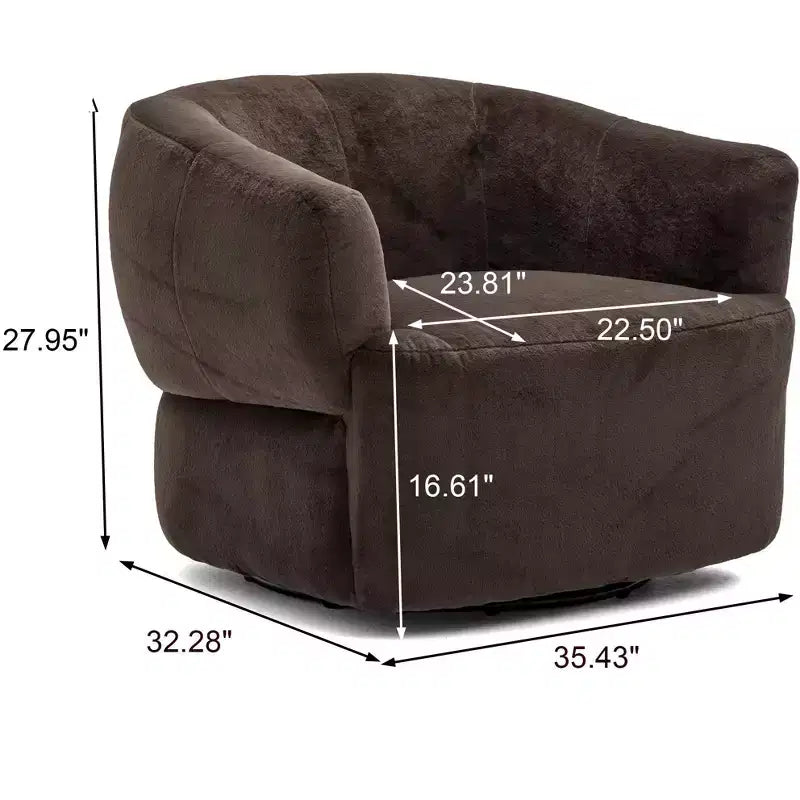 Fauteuil club rembourré pivotant à 360° Christopher Knight Home Priscille