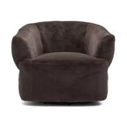 Fauteuil club rembourré pivotant à 360° Christopher Knight Home Priscille
