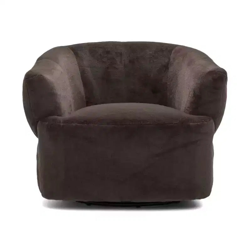 Fauteuil club rembourré pivotant à 360° Christopher Knight Home Priscille