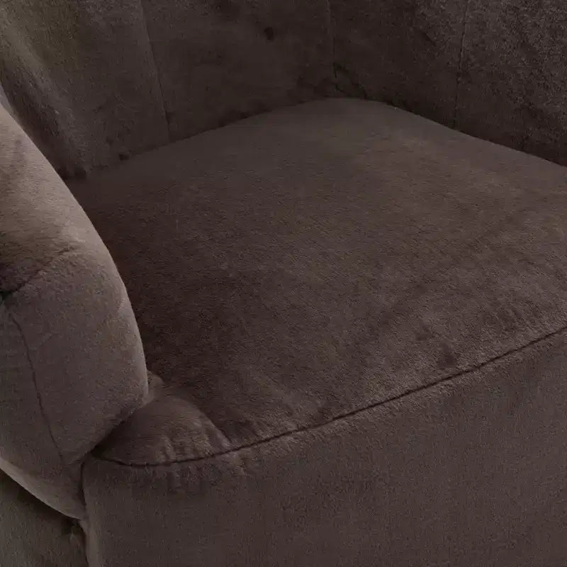 Fauteuil club rembourré pivotant à 360° Christopher Knight Home Priscille
