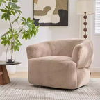 Fauteuil club rembourré pivotant à 360° Christopher Knight Home Priscille