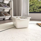 Meuble de Rangement pour Jouets d'Enfants avec 12 Bacs, Ensemble de Meubles de Crèche Multifonctionnels avec Étagères en PEHD (Gris-Blanc)