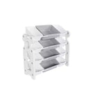 Meuble de Rangement pour Jouets d'Enfants avec 12 Bacs, Ensemble de Meubles de Crèche Multifonctionnels avec Étagères en PEHD (Gris-Blanc)