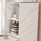 Bureau extensible avec rangements et roulettes, bureau pliable pour petits espaces, marbre blanc