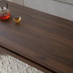 Table basse rectangulaire en bois de sapin Enoch 47 de GDFStudio