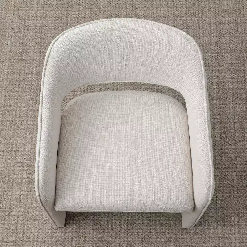 Lot de 4 chaises de cuisine modernes, chaises de salle à manger entièrement rembourrées en tissu avec accoudoirs intégrés, chaises avec accoudoirs pour cuisine-Panipeachy