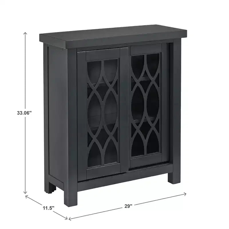 Meuble Arleta à 2 portes avec porte vitrée - iNSPIRE Q
