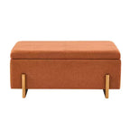Banc de rangement ottoman rembourré moderne Christopher Knight Home Sallyann avec couvercle relevable