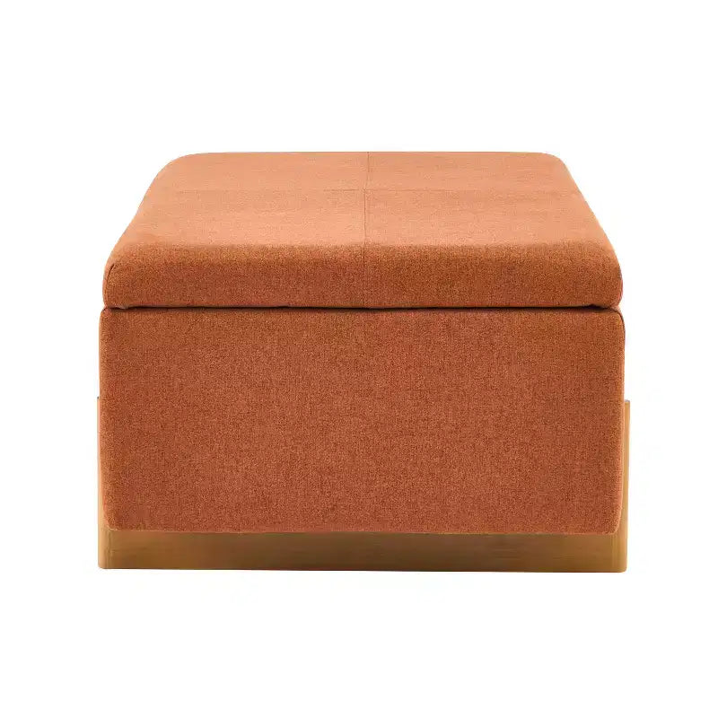 Banc de rangement ottoman rembourré moderne Christopher Knight Home Sallyann avec couvercle relevable