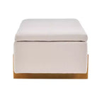 Banc de rangement ottoman rembourré moderne Christopher Knight Home Sallyann avec couvercle relevable