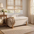 Banc de rangement ottoman rembourré moderne Christopher Knight Home Sallyann avec couvercle relevable