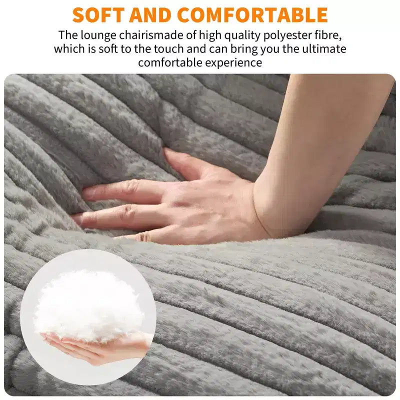 Fauteuil d'appoint moderne Sling – Fauteuil de salon rembourré en mousse déchiquetée pour le salon, la chambre et la lecture au bureau
