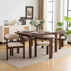 Christopher Knight Home Pascale Chaises de salle à manger rembourrées en bois d'hévéa de style Mid-Century (Lot de 4)