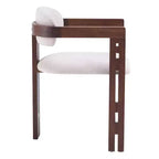 Christopher Knight Home Pascale Chaises de salle à manger rembourrées en bois d'hévéa de style Mid-Century (Lot de 4)